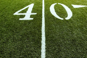 Football Field on 40 Yard Line
